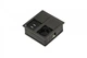 Розетковий блок ASA VERSAHIT Dual 1x220+1USB (A+C) (060.15F.00045) чорний матовий - зображення 1