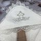 Крижма махрова для хрещення Joan 100х100 см молочна - зображення 4