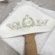 Махровая именная крыжма Louis 100х100 см белая - изображение 2