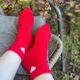 Зимние женские теплые носки на флисе NiceSocks Love Сердечка, Три пары/36-40р. - изображение 2