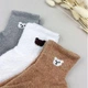 Зимові жіночі теплі шкарпетки на флісі NiceSocks Ведмедики, Три пари/36-40р. - зображення 5