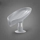 Мильниця на присосці зі зливом води Soap Box Holder Gray - изображение 2