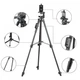 Штатив-тринога TriPod 3388/5776 универсальная 0.50-1.35м напольная 3-секционная Bluetooth пульт Чехол Черный - изображение 2
