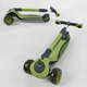 Самокат трехколесный Best Scooter, складной алюминиевый руль, 3 колеса PU со светом, d=12 см, С-04909 - изображение 6