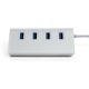 Концентратор Vinga Type-C to 4*USB3.0 1.0m cable aluminium (VCPHCU304) - зображення 3