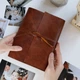 Фотоальбом из натуральной кожи, Книжный переплет, Альбом на 100 фотографий, Ручная работа, Бежевый FILWOOD - изображение 1
