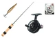 Вудлище-комплект зимове Lucky John PERCH 45см SET - зображення 1