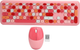 Комплект бездротовий VHG Mofii 666 Pink, клавіатура + миша - изображение 6