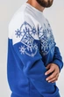 Чоловічий новорічний світшот сніжинка M UKRS-9936 UkrGlamour - изображение 3