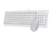 Комплект (клавіатура + миша) A4-Tech F1512 White - изображение 4