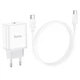 СЗУ Hoco C104A PD20W (1USB-C) + кабель Type-C to Type-C White - зображення 4