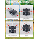 Машинка на пульті радіокерування повнопривідна двостороння Stunt Elf Унікальна трюкова Машинка-Перевертень розворот 360 Чорна - зображення 10