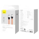 Кабель для швидкого заряджання телефону Baseus CoolPlay Series Type-C to Lightning 20W 2m Cable Orange - зображення 3