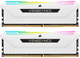 Оперативна память Corsair DDR4-3200 16384MB PC4-25600 (Kit of 2x8192) Vengeance RGB PRO SL White (CMH16GX4M2E3200C16W) - зображення 1