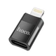Переходник OTG Hoco UA17 Lightning - Type-C, Black - изображение 3