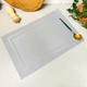 Светло-серая салфетка под тарелку 45*30 см ПВХ (11-Е) - изображение 1