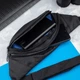 Поясная сумка бананка, через плечо (crossbody), водоотталкивающая, черная - изображение 3