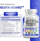 Премиальная антиоксидантная добавка Clean Nutraceuticals Glutathione 500mg Supplement with Vitamin C N Acetyl Cysteine 600mg Berberine 1000g Milk Thistle 1000mg Resveratrol Quercetin Alpha Lipoic Acid 60 капсул - изображение 3