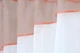 Кухонні штори VR-Textil № 091к з ламбрекеном і підв'язками персиковий з білим 260х170 см (59-774) - зображення 4