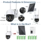Камера уличная на солнечной батарее UTM WIFI-IP V380pro-1920*1080 поворотная, удаленное управление + Карта 32Гб - изображение 5