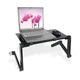 Столик для ноутбука E-Table ET6 регулируемый угол и высота поверхности, с упорами, перфорация охлаждения - изображение 7