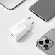 Мережевий зарядний пристрій Baseus Quick Charger адаптер Type-C з швидкою зарядкою, 20W, Білий - зображення 8