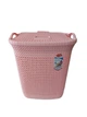 Корзина для белья пластиковая с крышкой "Вязка" 44 * 35 cm h 52 cm 52 литра 19809 - изображение 1