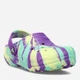Детские кроксы для девочки Crocs Classic Lined Marbled Clog K 207238-573 29 (C11) Фиолетовый/Желтый (191448777460) - изображение 2