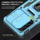 Ударостійкий чохол Camshield Army Ring Samsung Galaxy A33 5G Синій/Light Blue - зображення 4