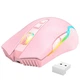 Миша акумуляторна бездротова ONIKUMA Gaming wireless CW905 RGB рожева - зображення 1