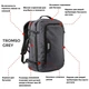 Рюкзак для ручной клади Cabin Max Tromso Grey (55х35х20 см) (5060505761115) - изображение 2