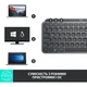 Клавиатура Logitech mx Keys Mini Wireless Illuminated ua Graphite (920-010498) - изображение 6