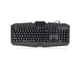 Клавіатура Jedel k504 usb, довжина кабелю 170см, (Eng/Укр/Рус), (483х188х35 мм) Black, 104к - зображення 1