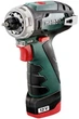 Шурповерт-дрель Metabo powermaxx bs basic, аккумуляторный, 2*12 в, 2 Ач, 0-360/0-1400 об/мин, патрон 1-10мм, шестигранник, 17/34 Нм, 0.8кг 600984500 - изображение 2