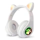 Навушники з котячими вушками Бездротові Wireless headphones Cat ear CXT-B39 Білі з Bluetooth гарнітурою та LED підсвічуванням - зображення 3