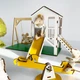 Набір лялькових меблів для Лол NestWood "Дитячий майданчик New" сіро-жовтий (kmb012sj) - зображення 4