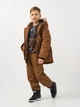 Детская зимняя куртка-парка для мальчика Coccodrillo Outerwear Boy Kids ZC3152105OBK-018 92 см Коричневая (5904986239759) - изображение 2