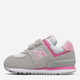 Buty sportowe dziecięce dla dziewczynki na rzepy New Balance 574 IV574SA2 23 Szare (195173144672) - obraz 2