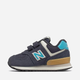 Buty sportowe chłopięce na rzepy New Balance 574 IV574MS2 21.5 Granatowe (195173119250) - obraz 2