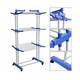 Сушилка для белья многоярусная до 50 кг Garment Rack With Wheels-5929 (172х73х64) - изображение 2