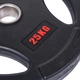 Млинці (диски) гумові Life Fitness SC-80154B-25 Матеріал: Метал + Гума Вага: 25 кг. Внутрішній діаметр: 51 мм. Колір чорний - зображення 2