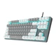 Клавіатура Aula Mechanical F3287 White/Grey Keycap KRGD Blue (6948391240688) - зображення 2