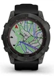 Смарт-годинник Garmin Fenix 7X Sapphire Solar Carbon Gray DLC Titanium with Black Band (010-02541-34) - изображение 4