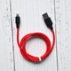 Кабель Hoco X21 Plus Lightning / Apple iPhone силиконовый (2м 2.4A) Красный - изображение 1