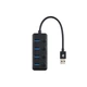 USB-хаб 2E USB 2.0 to 4*USB3.0, with switch, 0.25 м (2E-W1405) - зображення 2