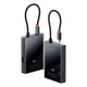 USB-хаб Baseus PioneerJoy 8-Port Four-Screen Type-C HUB Adapter (Type-C to HDMI4K@60Hz*1+HDMI4K@30Hz*1+DP8K@30Hz*1+VGA+USB3.0*2+Type-C (Data+PDout)*1+PD*1) (WKYY030413) Gray - зображення 4