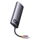 USB-хаб Baseus Metal Gleam Series 6-in-1 Multifunctional Type-C HUB Docking Station (Type-C to HDMI*1+USB3.0*3+PD*1+VGA*1) (WKWG030013) Gray - изображение 5