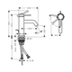 Смеситель для раковины 80 CoolStart Hansgrohe Tecturis S (цвет - хром), с донным клапаном 73302000 - изображение 3