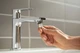 Смеситель для раковины 110 CoolStart EcoSmart+ Hansgrohe Rebris E (цвет - хром), с донным клапаном 72589000 - изображение 4