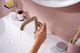 Змішувач для умивальника одноважільний HANSGROHE Tecturis S EcoSmart+ бронзовий латунь з донним клапаном 73320140 - зображення 7